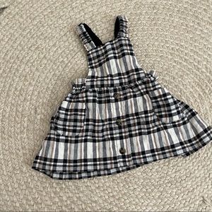 Plaid jumper dress